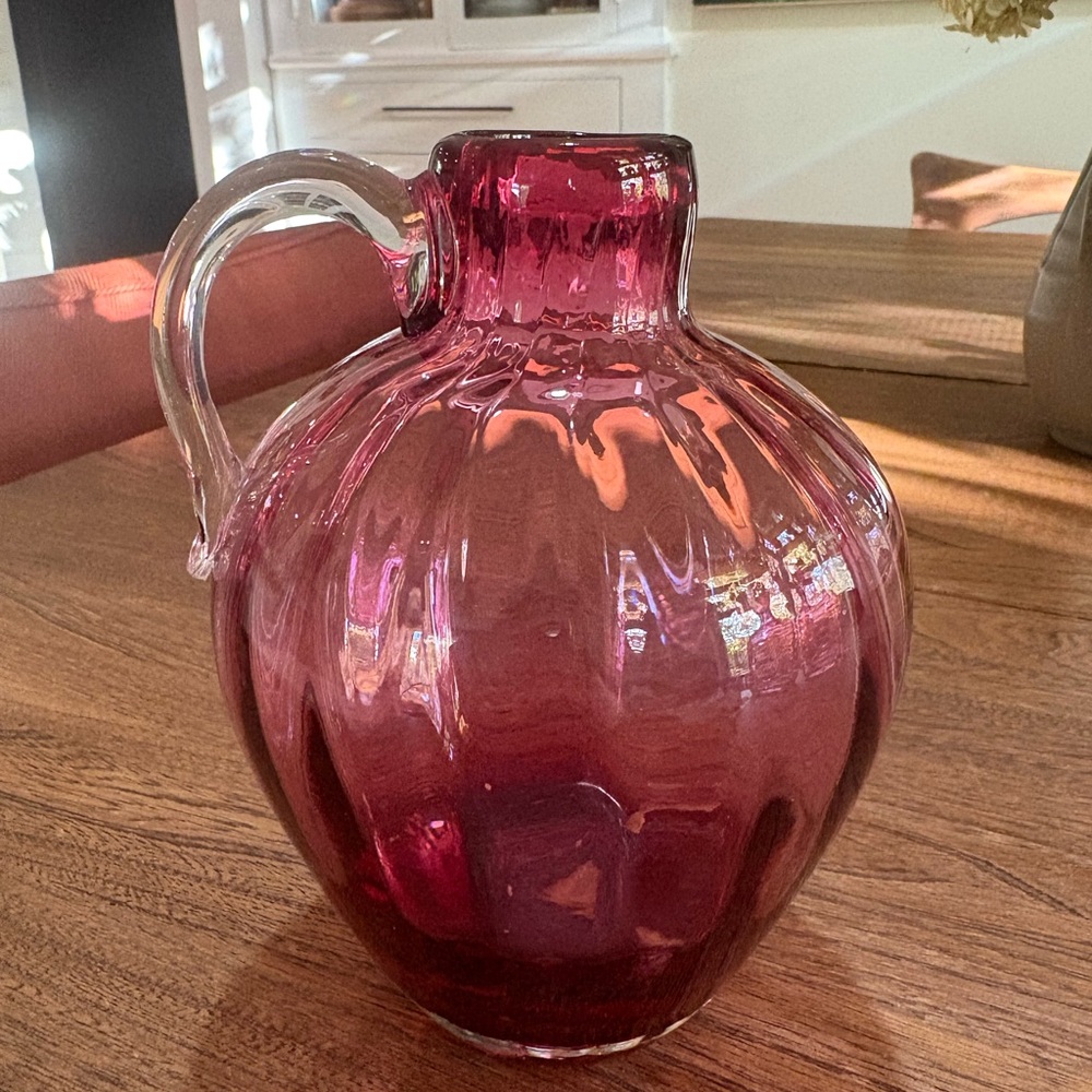 Cranberry Glass Vase